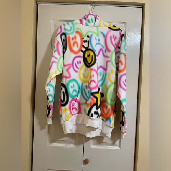 PACSUN Adult Dreams Smiley Face Airbrush Hoodie - Picture 2 of 7